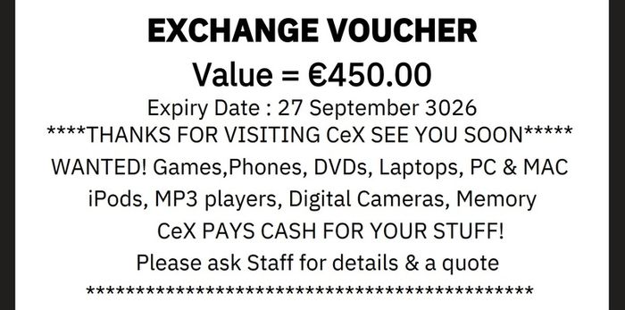 Voucher CEX