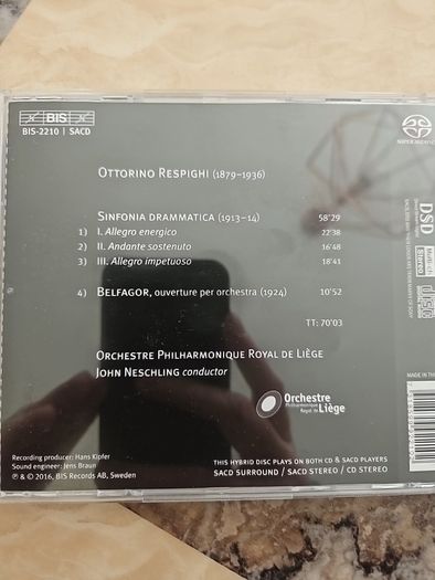 Ottorino Respighi SACD - Sinfonia Drammatica