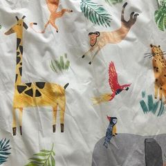 NEXT Animal Kids Bedroom Blackout Thermal Pencil Pleat Curtains 168x137cm