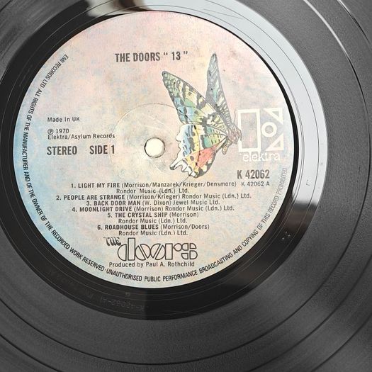 The Doors, 13 UK Stereo LP, 1974 press