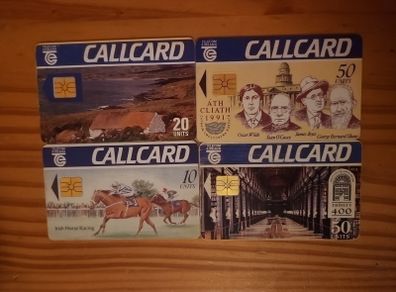 Set of 4 Irish callcards