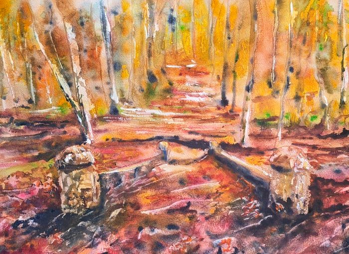 autumn watercolour