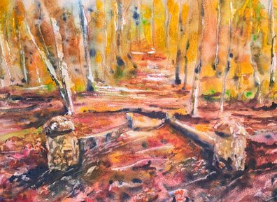 autumn watercolour