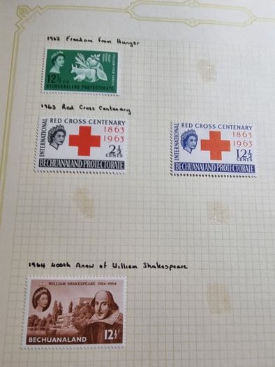 Stamp album 153 Botswana, Lesotho