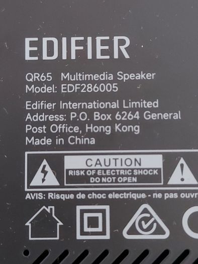 Edifier QR65 loudspeaker Black Wired & Wireless 70 W, Has issue, but is new in box, never used