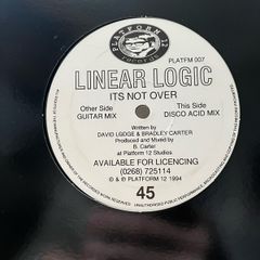 Linear logic its not over 12" vinyl