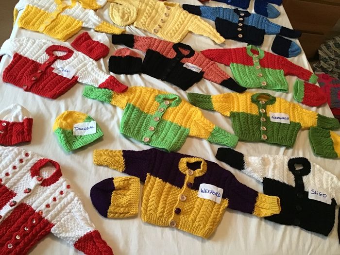 Baby cardigan and hat sets