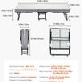 Rollaway Bed Folding Bed with 5 inches Foam Mattress for Adults & Guest Image 3