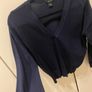 Karen Millen navy v neck jumper Image 3