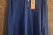 S.Oliver Long Sleeve Polo Blue XL