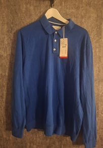 S.Oliver Long Sleeve Polo Blue XL