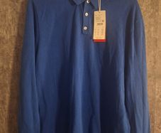 S.Oliver Long Sleeve Polo Blue XL