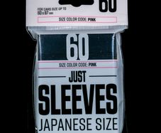 Gamegenic Just Sleeves: Japanese Size Black Sleeves (New Sealed) for Yugioh Naruto Vanguard Protect TCG Trading Cards
