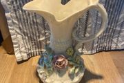 Beleek Floral Pitcher