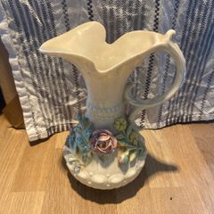 Beleek Floral Pitcher