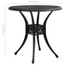 5 Piece Bistro Set Cast Aluminium Black Image 6