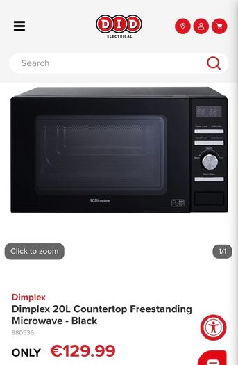 Dimplex Microwave 800W