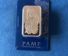 Gold Plated Pamp 100g Bar