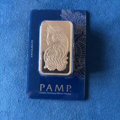 Gold Plated Pamp 100g Bar