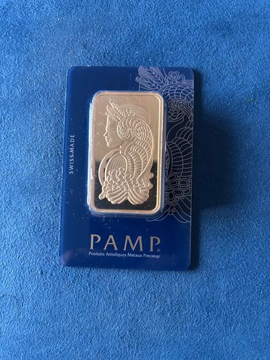 Gold Plated Pamp 100g Bar