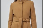 Salsa Grace wool camel coat XL BNWT