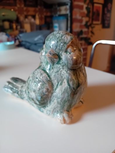 meadows and byrne heavy glazed bird ornament