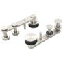 Sliding Door Hardware Kit 183 cm Stainless Steel Silver Image 4