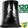 10 Ultra Heavy Duty, 120 Litre XL Refuse Sacks, Bin Bags, Bin Liners, 80kg Lift Tested, Super Strong, 60 m, Perfect for Household, Office, Garden, Commercial, DIY, Caterers Image 2