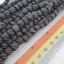 Vintage African Style White Stripe Black 8.2mm - 8.5mm Glass Beads Necklace Strand Image 10