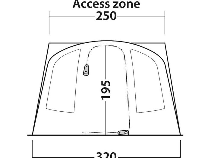 Outwell Fresno drive-away awning New
