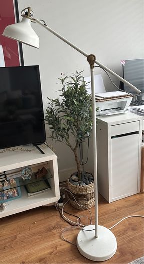ikea floor lamp like this in photo but white not black