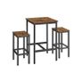 1 x Bar  Dining Table 2 x Bar Stool Image 2