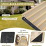 Picnic Blankets Outdoor Extra Large Waterproof Picnic Blanket with Shoulder Carry Strap | Machine Washable Picnic Mat with Sandproof Backing for Park , Grass, Camping, Hiking, Concerts (Yellow) Image 5