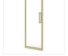 ASPECT 8mm Framed Infold Door 900mm Brushed Gold