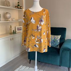 Ladies Mustard Long Sleeved Top from Dunnes Stores UK 12-14 / EU 40-42