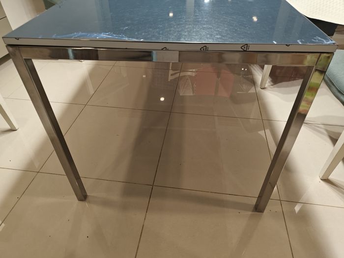 Grey ikea dining table 6/8 people