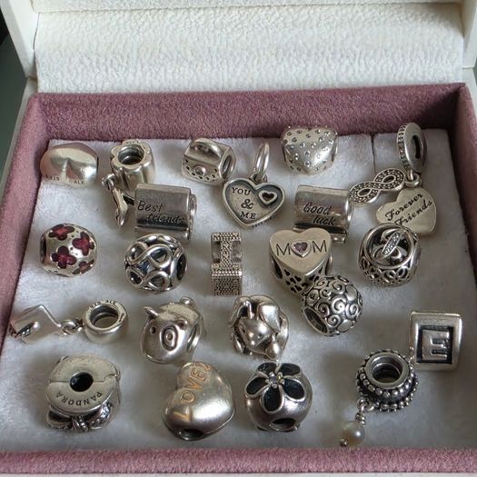 Genuine Pandora charms/clips 10e each all in good condition