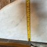 Vintage marble table top, moulded, half moon shape Image 8