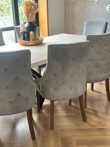 6x velvet chairs