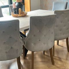 6x velvet chairs