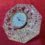 Waterford Crystal Lismore Diamond Desk Paperweight Clock Image 4