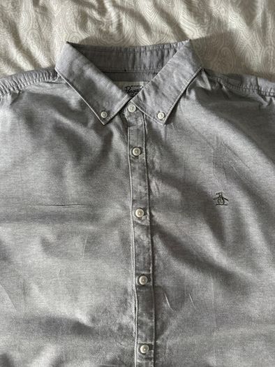 Original Penguin Grey Oxford Shirt XL