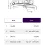 French Connection Stunning Sofa & Footstool Image 4