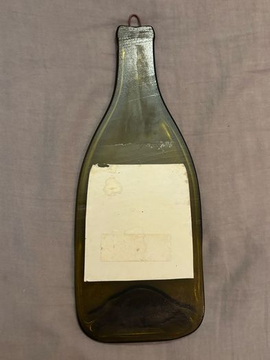 Vintage Flattened Grgich Gills Napa Valley Bottle/ Cheese Board