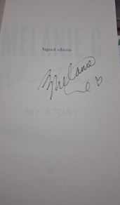 Mel C signed book