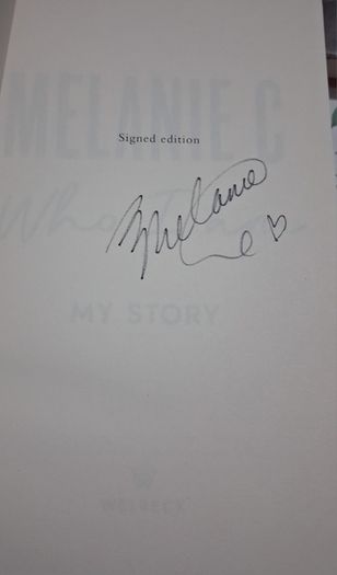 Mel C signed book