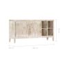 Sideboard 160x40x76 cm Solid Mango Wood Image 8