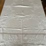 Vintage Hand Embroidered Large Fine Linen Tablecloth Image 2