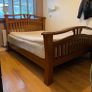 Stunning Extremely Solid 4Ft 6 Double Wooden Bed Frame - Can Deliver Image 2