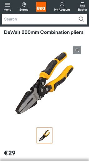 DeWalt 200mm Combination pliers